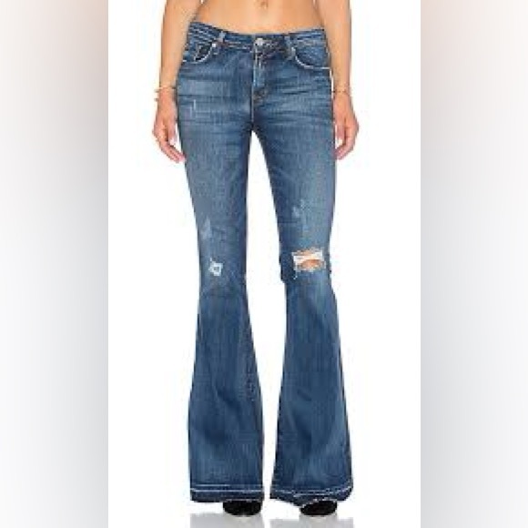 Hudson Jeans Denim - Hudson 5 pkt Mia Midrise Flare Jeans in Beaudry Women’s 25